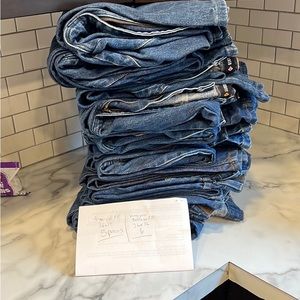 10 pairs FR mens jeans 36x36 and 36x34